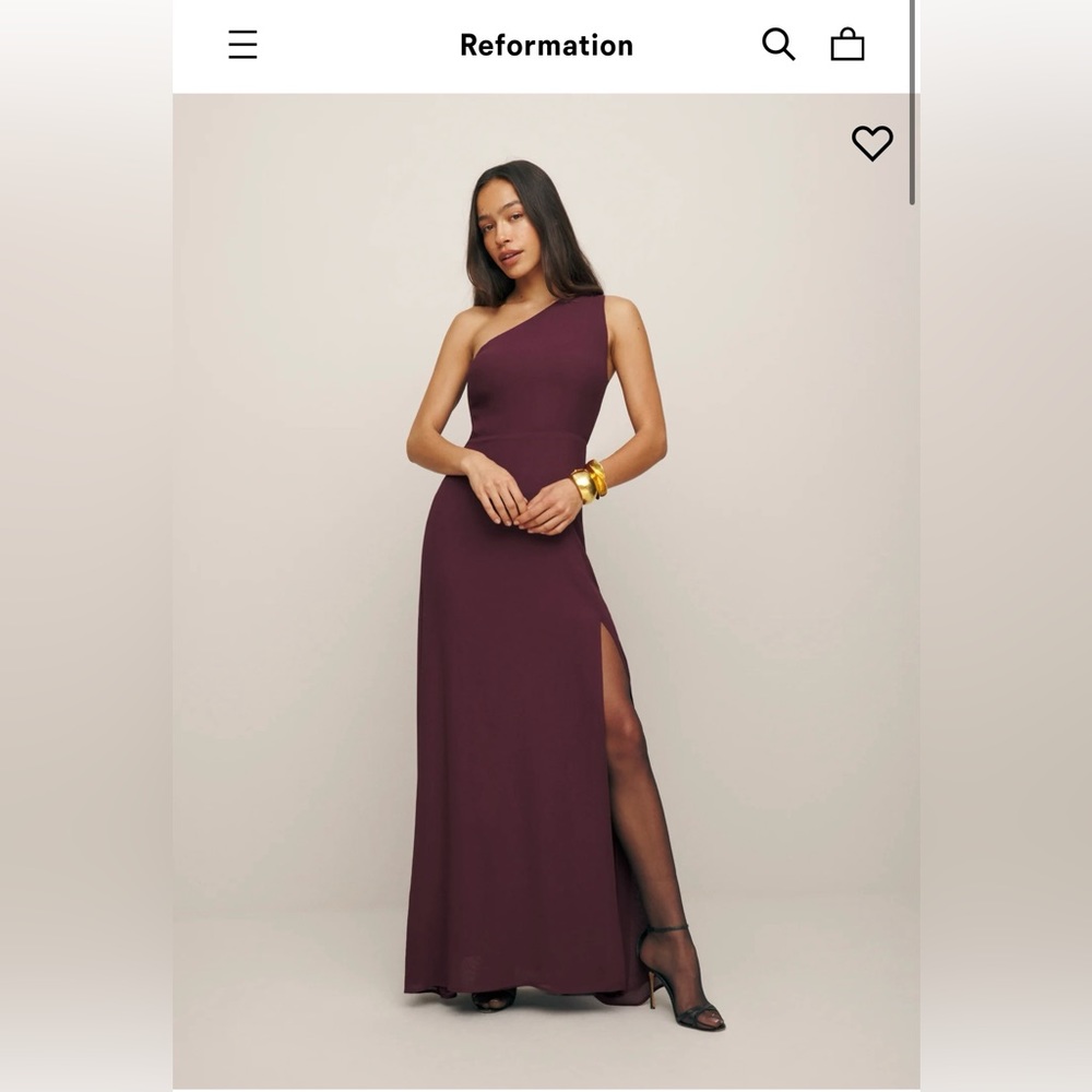 Worn once. Emerald green reformation dress